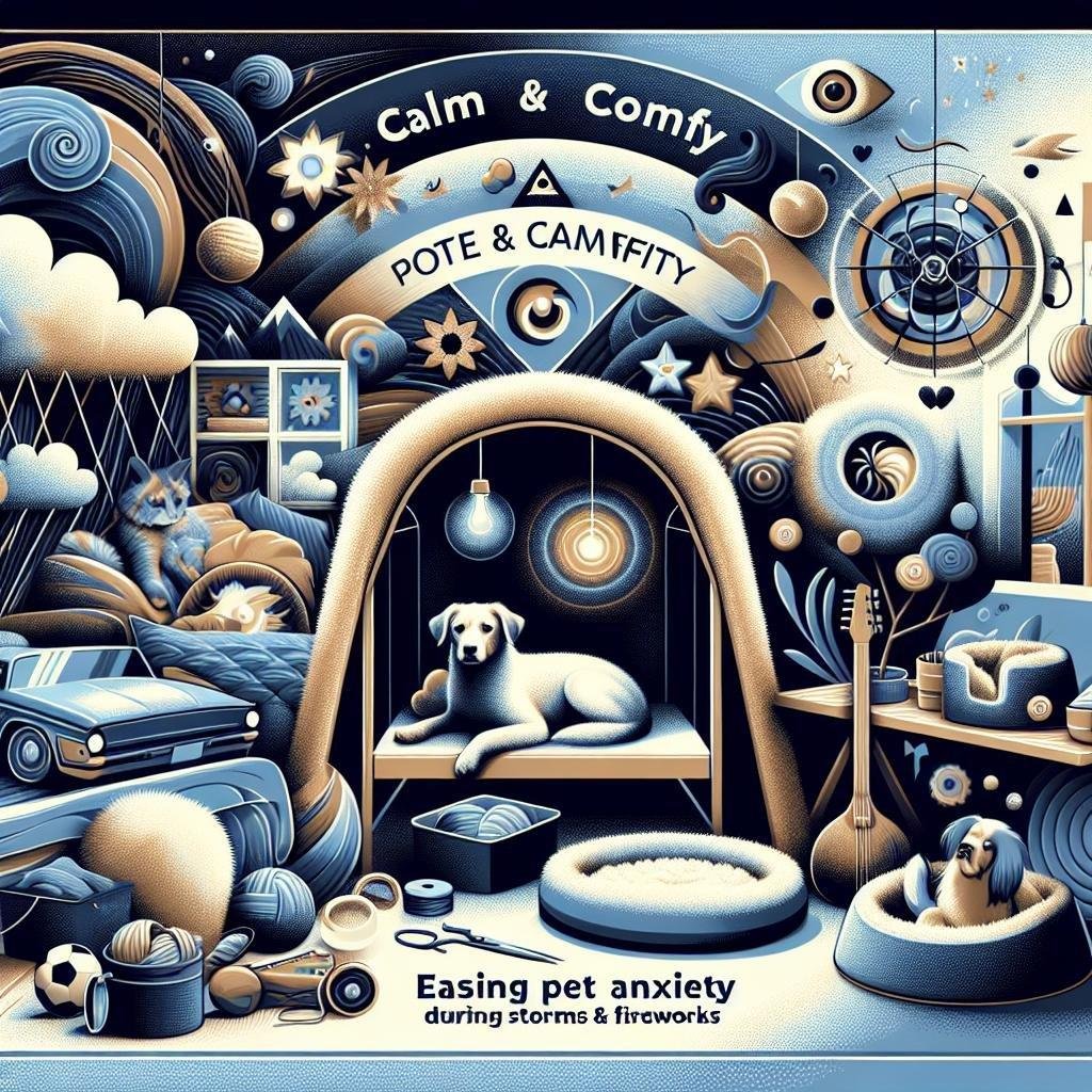Calm & Comfy: Easing Pet Anxiety During Storms & Fireworks Calm & Comfy: Easing Pet Anxiety During Storms & Fireworks